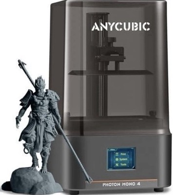 Anycubic Photon Mono 4 Resin 3D Printer 7in/10k Mono LCD Screen