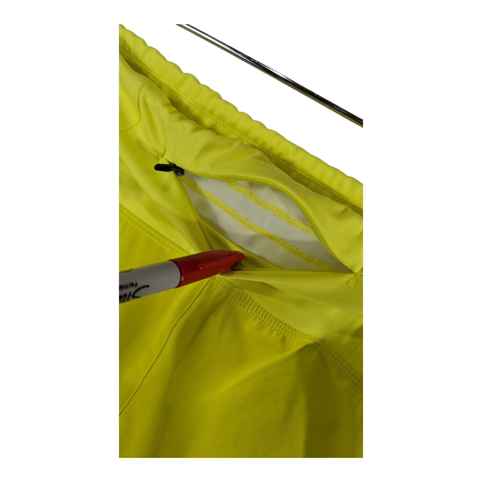 Yellow Lined Running Shorts Womens Saucony Outpace Short Inseam Run Workout XXS thumbnail 6