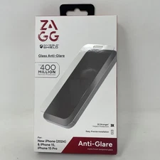 ZAGG Invisible Shield Glass Anti-Glare Screen Protect iPhone 15, 15 Pro, 16
