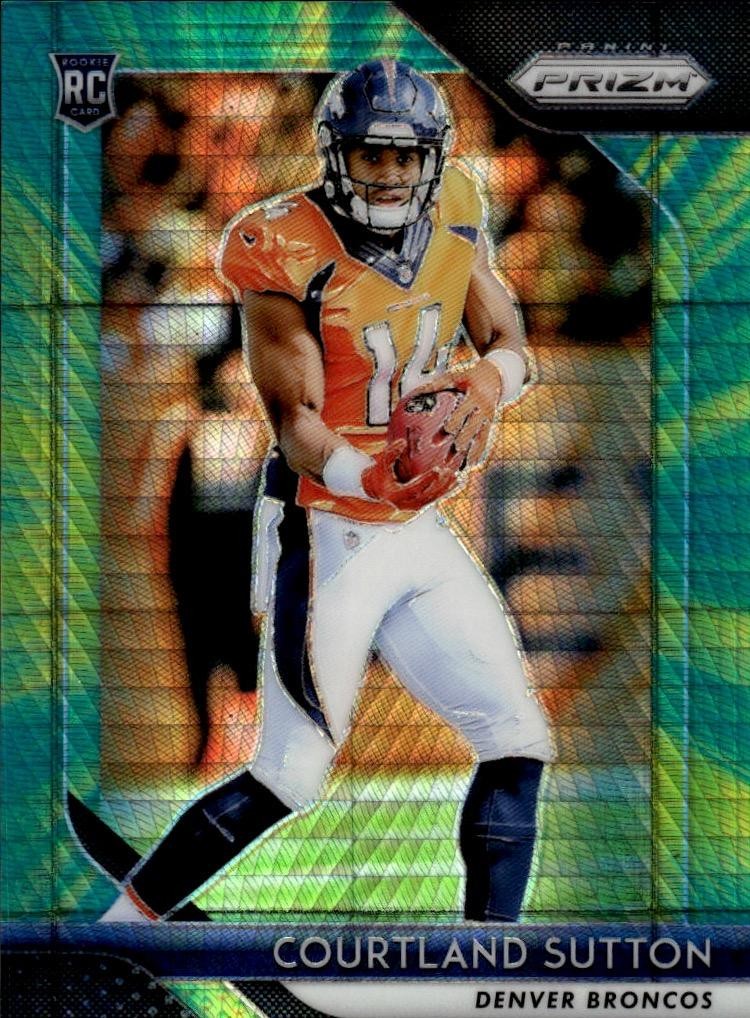 2018 Panini Prizm #215 Courtland Sutton Prizm Hyper #/275 Rookie