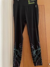 TU Active Fitness LEGGINGS with lower leg metalllic print pattern