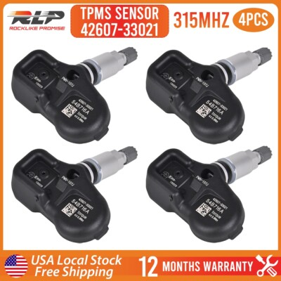 #ad 4x Programmed TPMS Tire Pressure Sensor 4260733021 PMV 107J for Toyota Corolla $33.99