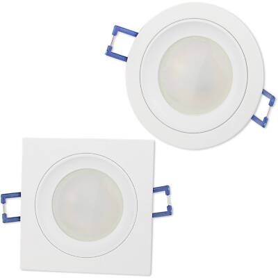6x LED Einbaustrahler Set weiß 12V MR16 5W 7W Spot Einbauleuchte 75mm
