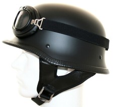 Stahlhelm Gr. M 57cm - 58cm Schwarz Wehrmacht M35 Helm Halbschale Trike Chopper
