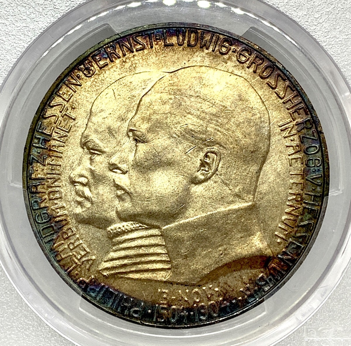 German States Hesse-Darmstadt 1904 5 Mark Coin Thaler Taler