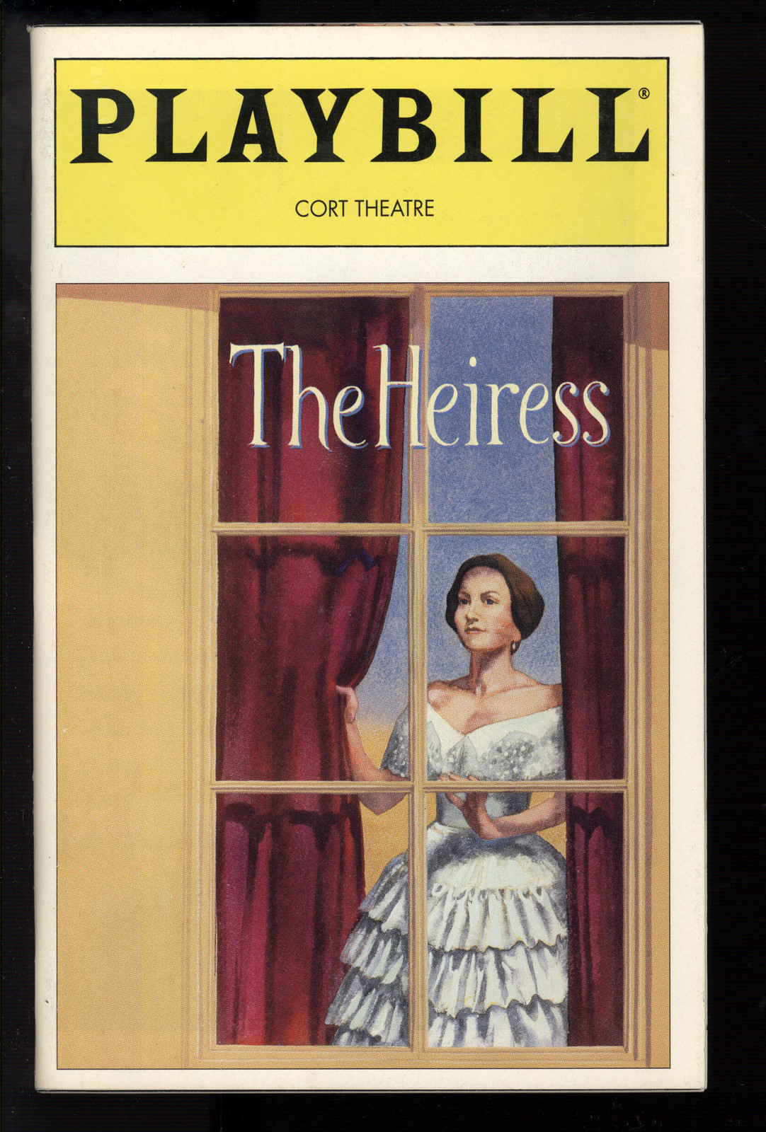 The Heiress Cort Theatre Playbill 1995 NYC Patricia Conolly Cherry