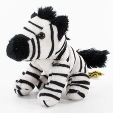 14cm Super Cute Plush Zebra with Beans Wild Animals Ark Toys