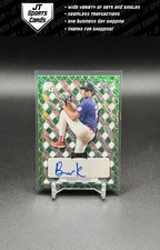 2022 Leaf Metal Perfect Game Barrett Kent MA-BK1 Green Prismatic 1/1 Auto Angels