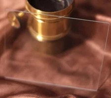 4x5 Wista CLEAR cover glass replacement thin 1.2mm optical glass