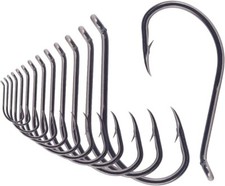 Black Nickel Octopus Hooks 4.0-Lot of 50 - Perch Crappie