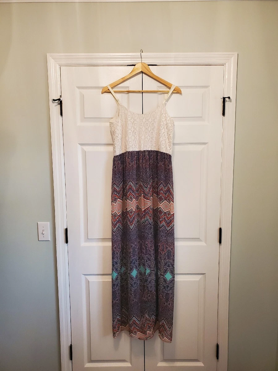 Womens ivory cheap maxi dress