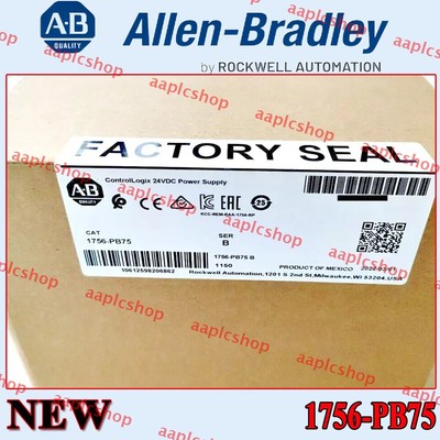 NEW IN BOX Allen-Bradley 1756-PB75 SER B ControlLogix 24V DC Power Supply
