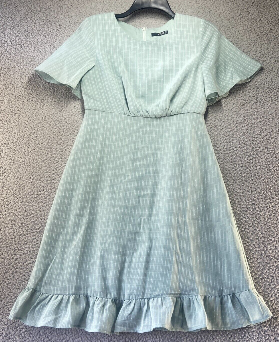 slim fit dress slacks Green Chiffon Tiered Midi Dress  Quiz Clothing