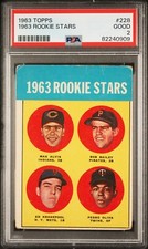 1963 Topps Rookie Stars #228 Tony Pedro Oliva (Rookie Card) Ed Kranepool HOF OF