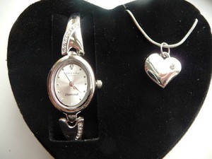 Identity London Heart Diamond Watch Necklace Ebay