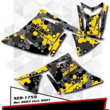 GRAPHIC DECALS STICKERS WRAP KIT FOR SKI-DOO REV MXZ SUMMIT GTX 03-07 NEB-1759