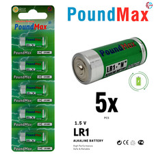 PoundMax LR1 N size 1.5V Alkaline Batteries MN9100 E90 5 x battery
