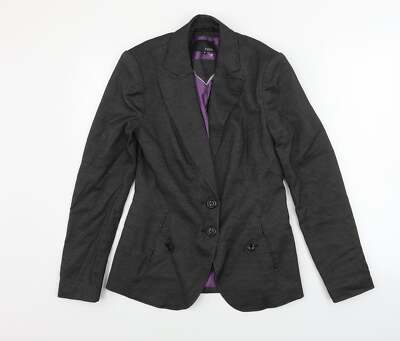 NEXT Damenblazer grau Polyestermischung Größe 8