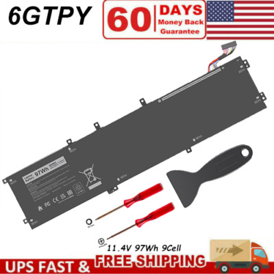 6GTPY Laptop Battery For Dell XPS 15 7590 9570 9560 9550 Precsion 5510 5530 5520