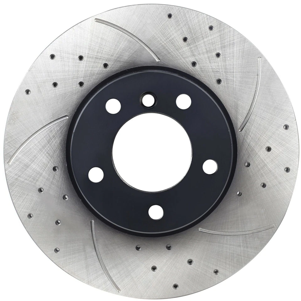 PAR DE DISCOS DE FRENO DELANTEROS PERFORADOS 312mm RANURADOS PARA BMW SERIE 1 F20 F21 - Imagen 4 de 4