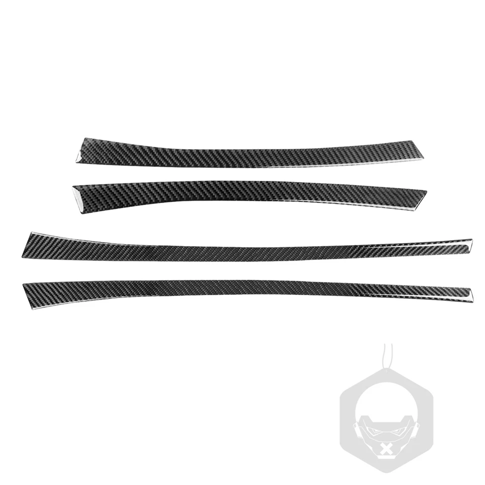 Tiras de moldura de cubierta de panel de puerta interior de fibra de carbono real 4 piezas para Saab 9-3 03-11 Foto 2 de 4