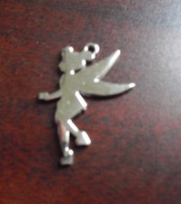 COOL Silver Tone Metal Tinkerbell Pendant or Charm LOOK
