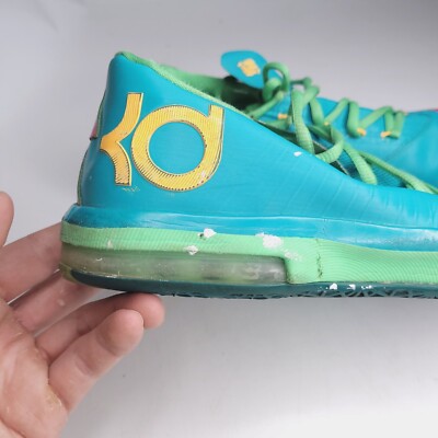 Nike Shoes Boys Youth 7Y Green KD6 Hero Collection Basketball