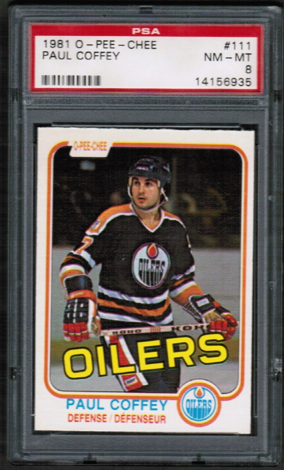Paul Coffey trading card