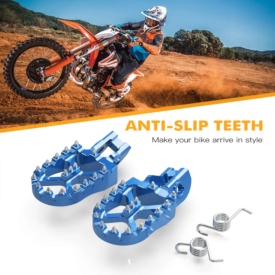 Pedal de estriberas anchas CNC para Husqvarna TC85 18-22 TE250i TE300i FE350 2017-2023 Foto 4 de 4