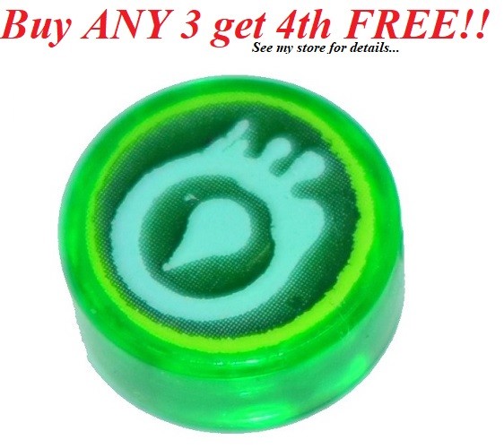 ☀️New LEGO Ninjago 1x1 Trans Green VENOMARI Round Tile Snake