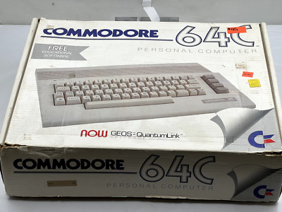 COMMODORE 64C Vintage COMPUTER In Box UNTESTED
