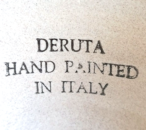 Vintage Deruta Hand Painted Candle Ceramic Holder, Italy, 8" Height - Picture 12 of 13