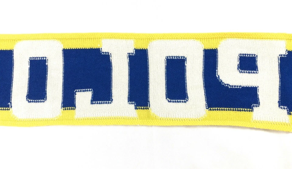 Bufanda de lana Polo Ralph Lauren de gran tamaño colorida amarilla azul bufanda multicolor Foto 3 de 4