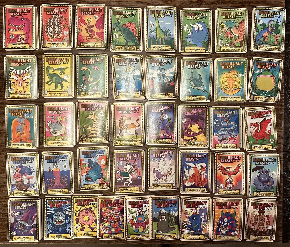 Bear's Bearilliant Beasts 2023/24/ Yo Yo - Collectors Cards NEW