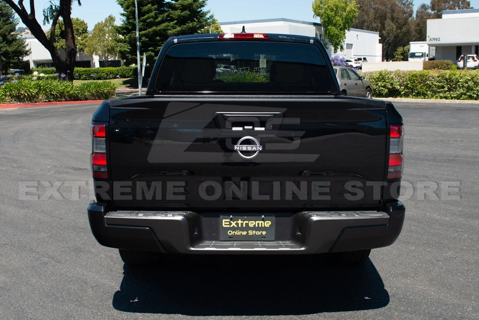For 22-Up Nissan Frontier EOS Performance Matte Black Rear Tailgate Lip Spoiler - Image 4 of 4