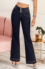 Colombia butt lifting Jeans High Waist Push , Pantalones levanta cola 1065