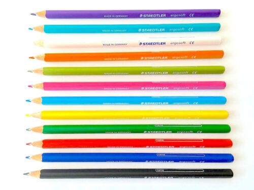 Staedtler Ergosoft Triangulaire Crayons de Coloriage - Simples, Paquet 3 Ou 12s - Afbeelding 1 van 2