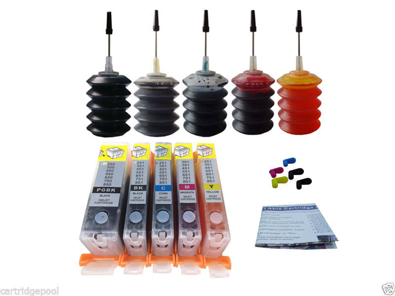 Cartucho Recargable De PGI-250 Para Improra Canon PIXMA