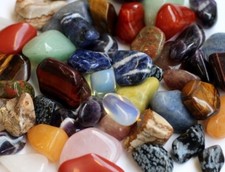 500g mixed tumbled stones (12-35mm) crystal tumblestones gemstone