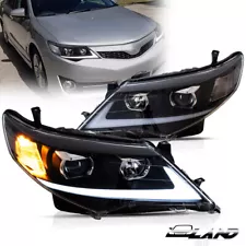 VLAND Headlights Assembly For 2012-2014 Toyota Camry Projector Front Lamps Pair