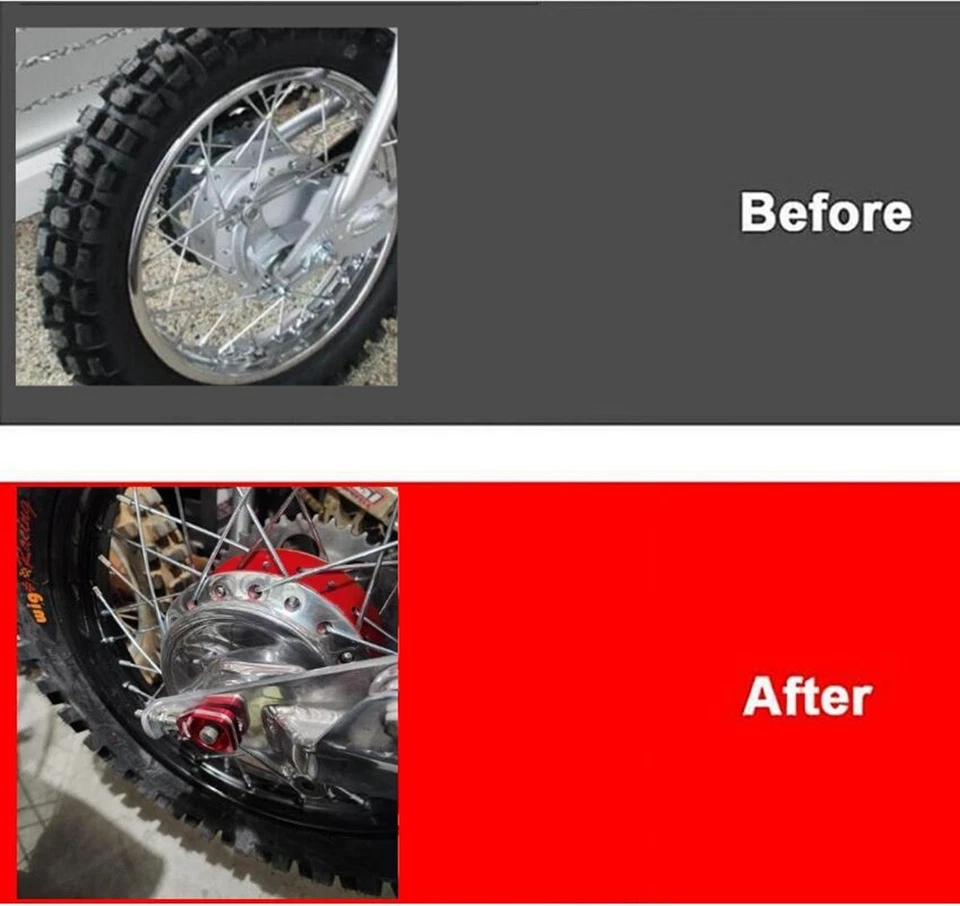 Ajustadores de cadena traseros CNC 3D bloques de eje tensor para HONDA CRF110F 2013-2024 Foto 2 de 4