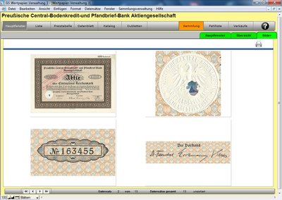 GS Wertpapier-Administration 3 – Software Per Collezionisti Di Azioni E Documenti Storici