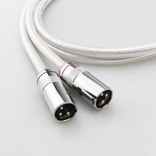 Par de cables XLR de plata pura sólida de audio HiFi cable de señal de interconexión de gama alta - Imagen 3 de 11