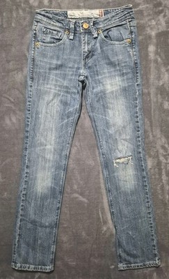 Vtg. Levis 731L Jeans 08 JR Blue Distressed Boot Cut Womens Teens Juniors Y2K