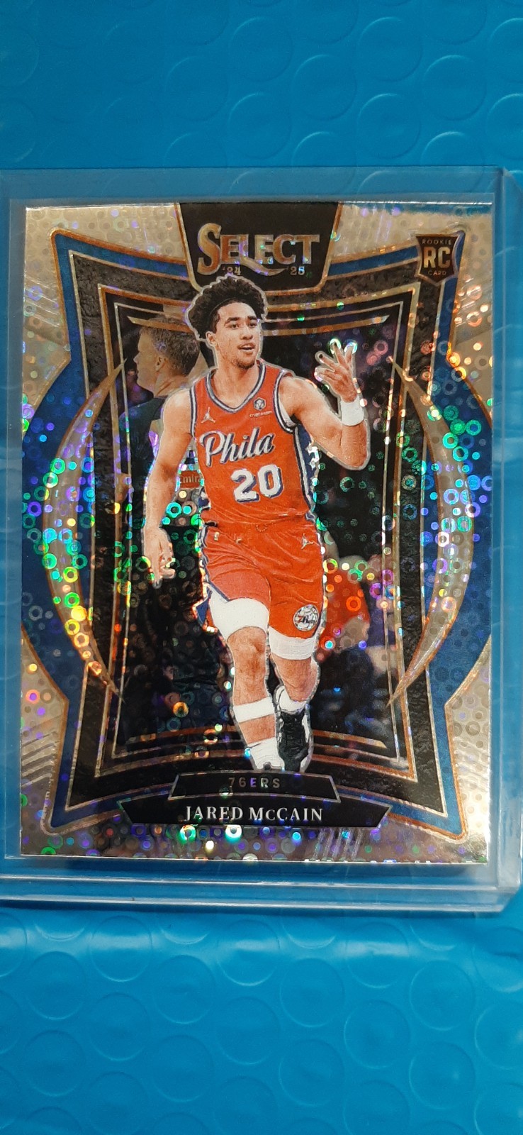 JARED MCCAIN 2024-25 SELECT CONCOURSE RC ROOKIE SILVER DISCO PRIZM 76ERS MINT