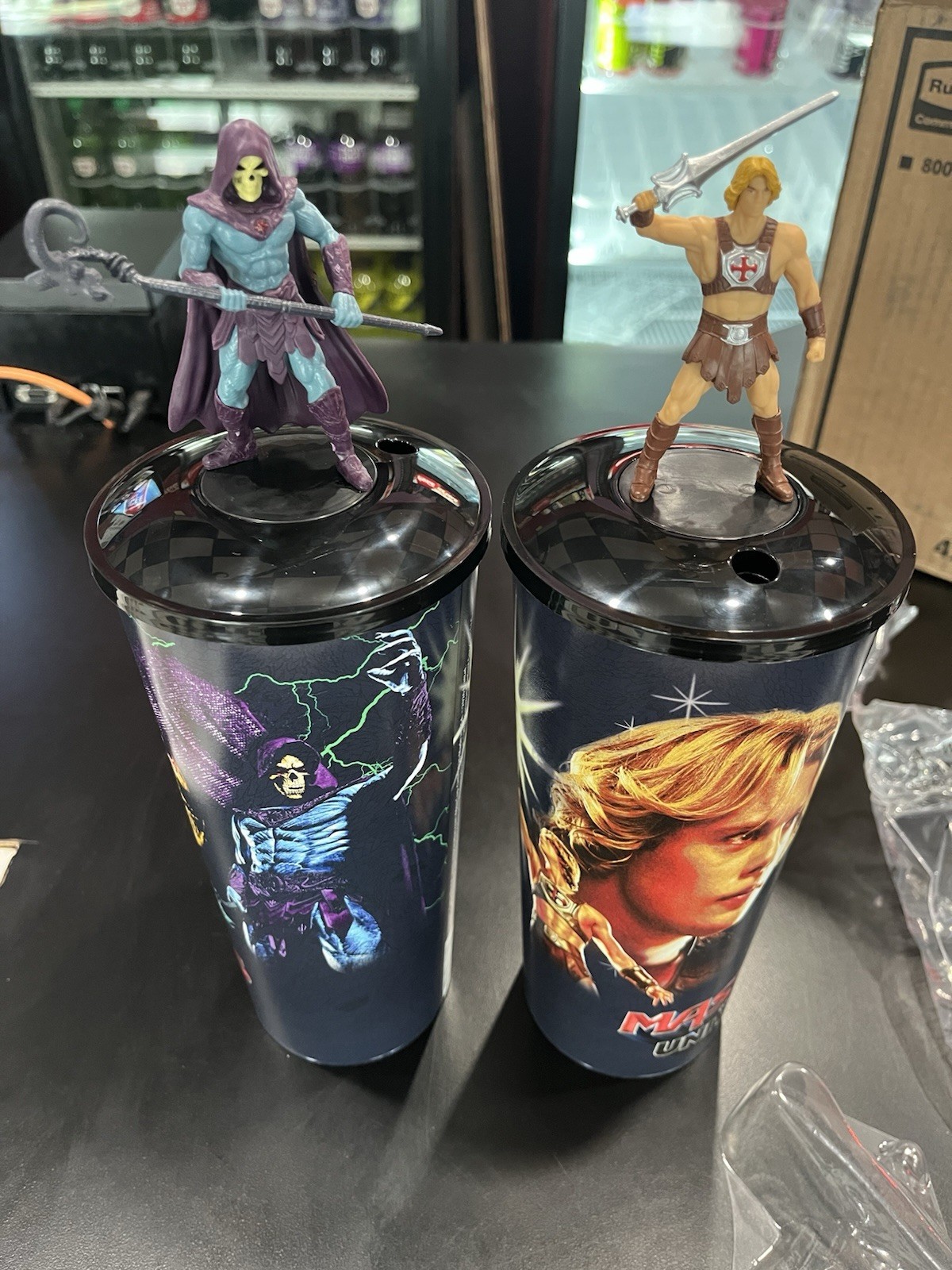 Masters of the Universe Topper Cups Both He-Man & Skeletor Toppers New Sealed