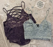 Set of 2 Express Lace Camisoles Tank tops Women's Size Medium