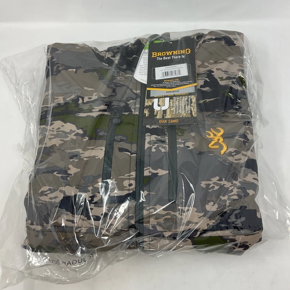 Browning Pahvant Pro Hunting Jacket Ovix Camo Men's Size Medium M - Image 4 of 4