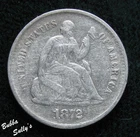 1872-S Seated Liberty Half Dime — photo from another recent sale
