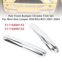 FrontstoßStange Chrom Zierleisten Set FüR Mini One Cooper R50/R52/R53 01-04 UK